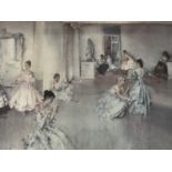 After Sir William Russell Flint (1830-1969) Study of female dancers at rest, offset lithograph,