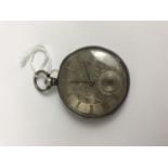 A Victorian silver pocket watch, having key-wound lever movement by George Wilson of Penrith