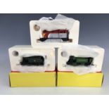 Three boxed Hornby model railway locomotives including Industrial R2665, Southern 0-4-0T R2439 and