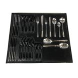 A Madrid pattern 44 piece cutlery set