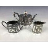 A Victorian EPBM bachelor tea service