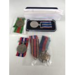 A National Service Medal and several Second World War campaign medals