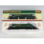 A boxed Hornby model railway locomotive, Eddie Stobart Co-Co diesel electric class 47, Daniel