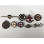Vintage RNLI Lifeboat and St John's Ambulance Service enamelled badges