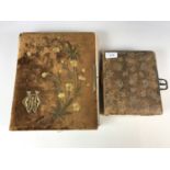 Two vintage photograph albums