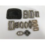 19th Century and later shoe and dress buckles