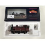 A boxed Bachmann model railway class 3F 0-6-0T Jinny locomotive 47357 BR maroon livery