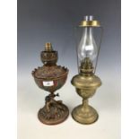 Two oil lamps