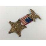 A US Civil War Grand Army of the Republic veteran's medal