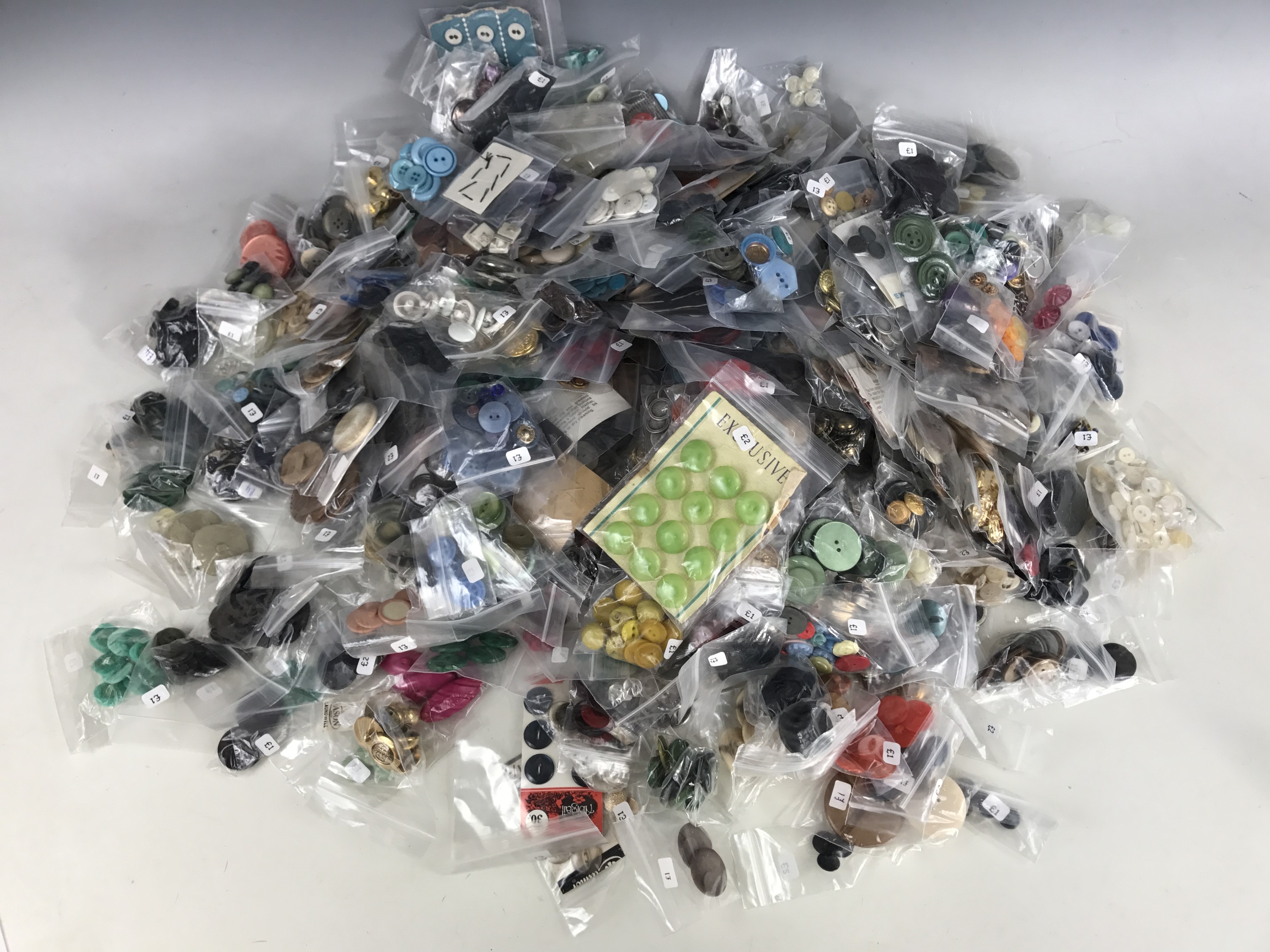 A large quantity of vintage buttons, mid 20th Century through to contemporary