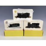 Three boxed Hornby model railway locomotives including Industrial 101 R2304, class J83 R2155B and