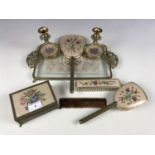 A 1940's dressing table set