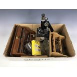 A Kima microscope by Watsons & Son Ltd of London together with test stands etc