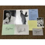 [Autographs / Iconic Singers] Signatures of Rod Stewart, Shirley Bassey, Cilla Black, and Tom