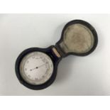 A late 19th Century Singer's Patent pocket combination barometer / altimeter, thermometer and