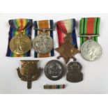 A 1914-15 Star with British War and Victory medals to S 7806Pte H G Webb, Army Ordnance Corps,