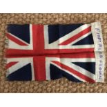 An extremely rare British Army pennant from Sir Douglas Haig's staff car, in printed cotton, bearing