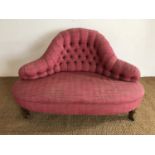 A Victorian conversation of tete-a-tete sofa