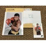 [Autographs / Boxing] Signatures of Mike Tyson (official facsimile on photograph, in printed