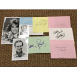 [Autographs / Hollywood Actors] Signatures of Jane Fonda, Douglas Fairbanks, Lauren Bacall, Hayley