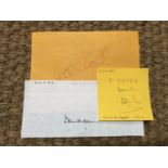 [Autographs / Cricket] Signatures of Ian Botham, Graham Gooch and David Gower [From a collection