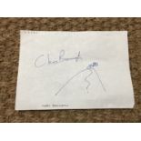 [Autographs / Mountaineering] A signature of Chris Bonington with doodle [From a collection