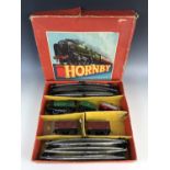 A Hornby clockwork O Gauge No. 45 Tank Goods train set, having 45746 BR 0-4-0 locomotive and