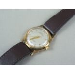 A gentleman's 1950s 9ct gold cased Aristex wristwatch, having an antimagnetic, waterproof and