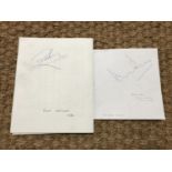 [Autographs / Motorsport] Signatures of Derek Bell and Ron Haslam [From a collection assembled