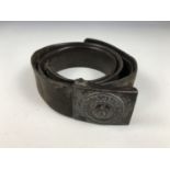 An Imperial German Model 1915 Prussian army belt buckle and belt
