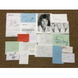 [Autographs / 1960s and other music] Signatures including Gene Pitney, Petula Clark, Lulu, Cliff
