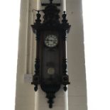 A late 19th Century Vienna wall clock, 110 cm