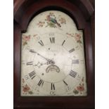 A George III mahogany 30 hour long case clock by H Ivison of Penrith