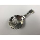 A George IV silver caddy spoon, Alexander Cameron, Edinburgh, 1820, 12g