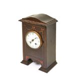 English wood table clock c.1920