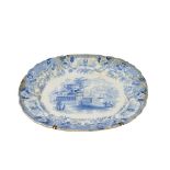 Scottish Warwick ceramic platter 19th century