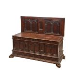 Walnut wood chest 19th century