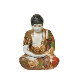 Japanese Satsuma ceramic Buddha figure early 20th century