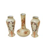 French Limoges porcelain vases