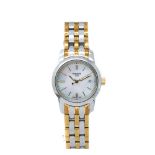 Tissot steel and gold plated wristwatch