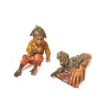 Austrian terracotta figures late 19th century