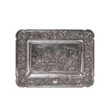 Silver tray early 20th century