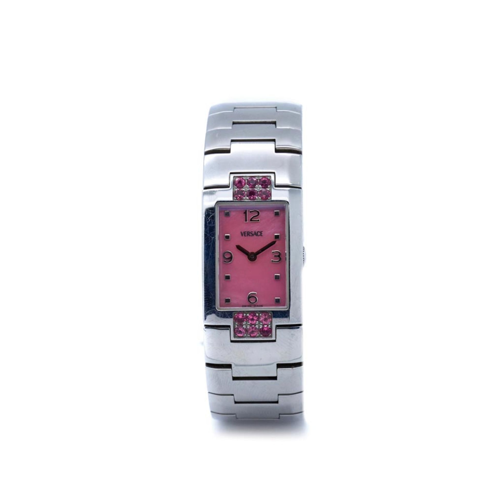 Versace steel wristwatch