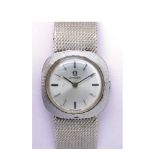 Omega white gold wristwatch