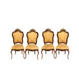 Isabelline wood chairs set