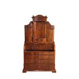 Mahogany wood Biedermeier bureau-cabinet 19th century