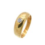 Gold and diamond ring