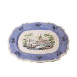 English Davenport earthenware tray 19th century