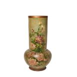 Polychrome ceramic vase early 20th century
