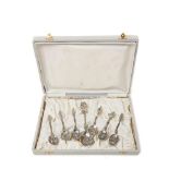 Silver coffee spoons set